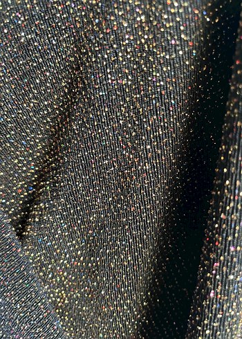 Mango suit Siyah Drapeli V Yaka Midi Abiye Elbise - Görsel 4