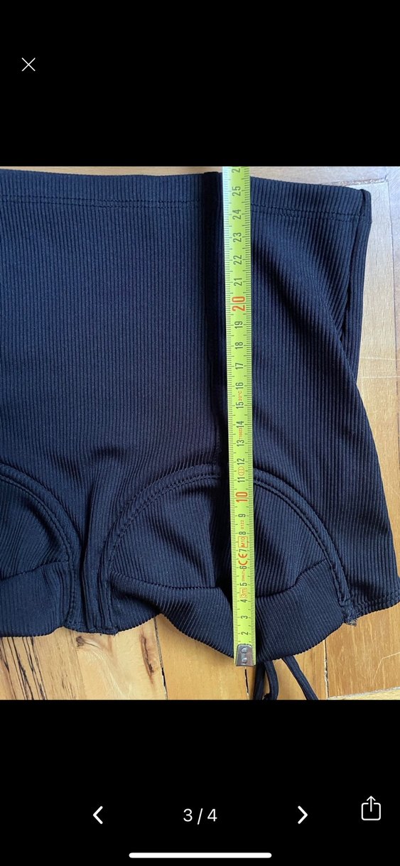 Siyah Straplez İnce Askılı Bustiyer - Görsel 3