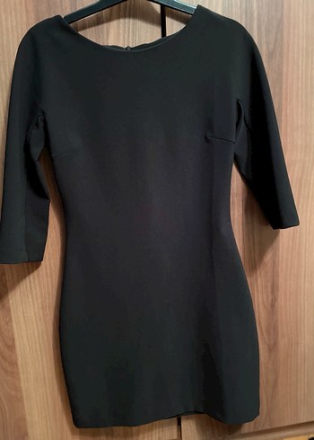 Siyah kısa Ofis Elbisesi - Görsel 3