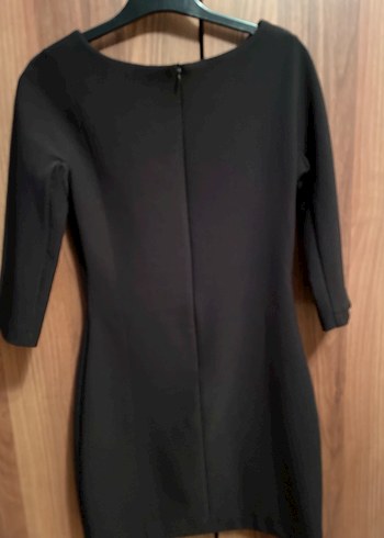 Siyah kısa Ofis Elbisesi - Görsel 6