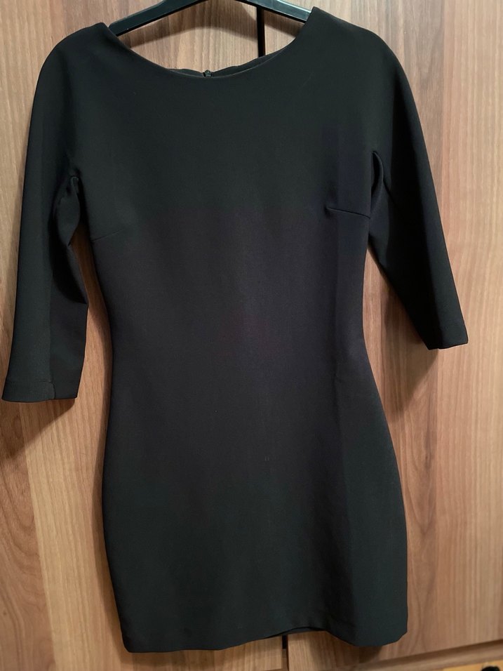 Siyah kısa Ofis Elbisesi - Görsel 3