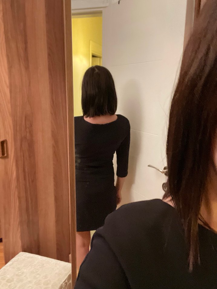 Siyah kısa Ofis Elbisesi - Görsel 2