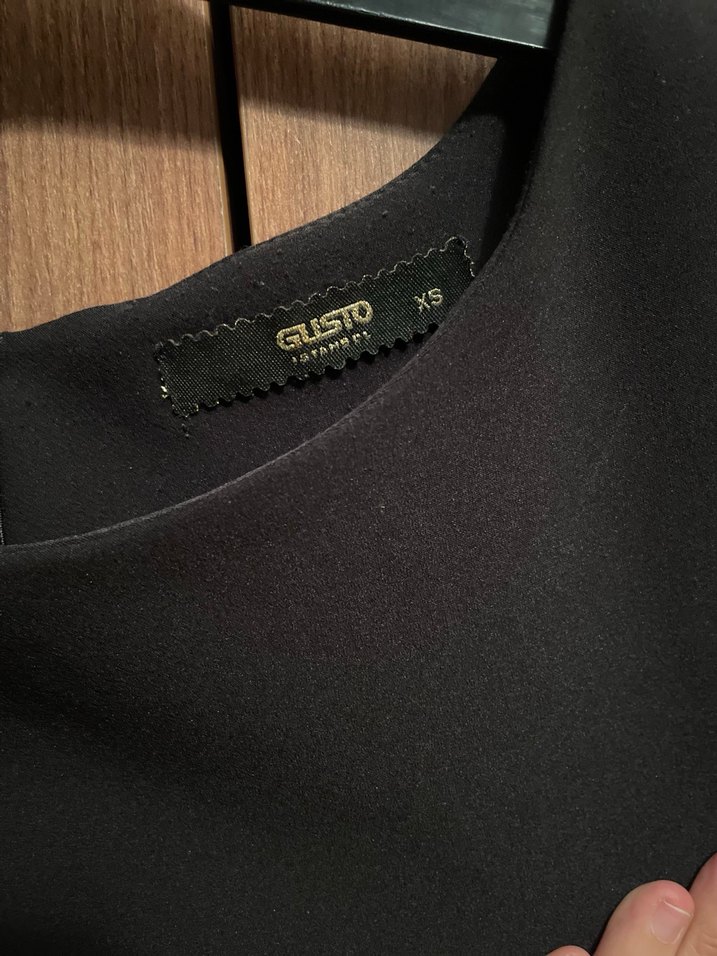 Siyah kısa Ofis Elbisesi - Görsel 5