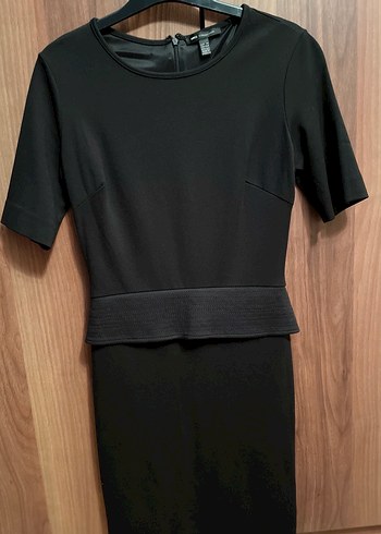 Siyah Kadın Midi Kalem Elbise - Görsel 3