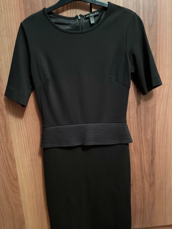 Siyah Kadın Midi Kalem Elbise - Görsel 3