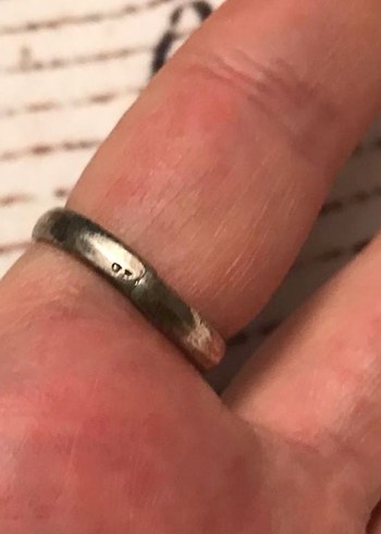 Gri Oval Vintage Kadın Yüzük - Görsel 3