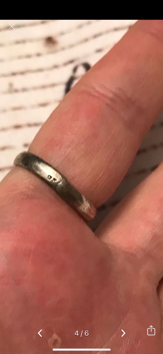 Gri Oval Vintage Kadın Yüzük - Görsel 3