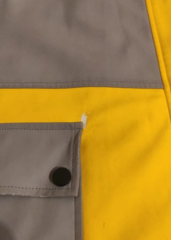 Gri-Sarı Midi Kadın Yağmurluk - Görsel 7