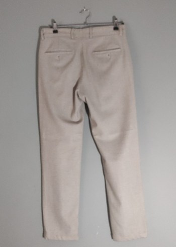Zara marka minik kareli Bej erkek pantolon M beden - Görsel 3