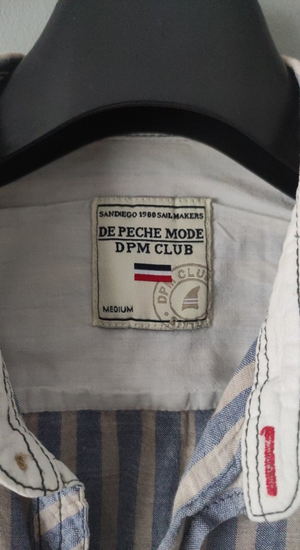 Uzun Kollu Çizgili Keten Erkek Gömlek - Görsel 2