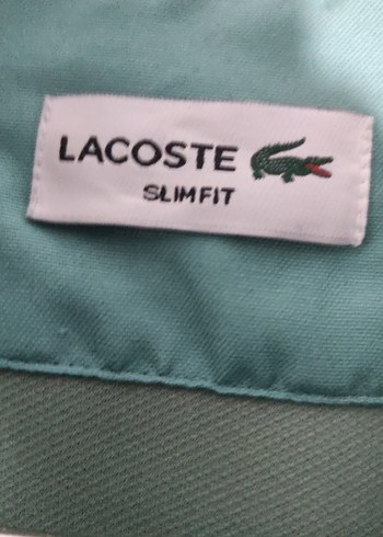 Lacoste slim fit large beden yeşil erkek gömleği - Görsel 3