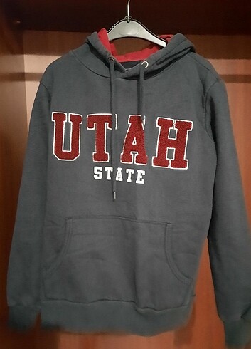 UTAH STATE Kapşonlu Sweatshirt Erkek