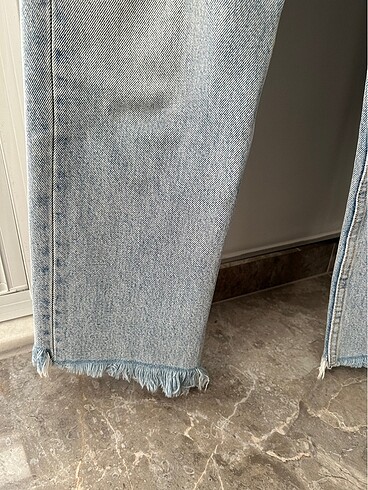 34 Beden mavi Renk Mom jean