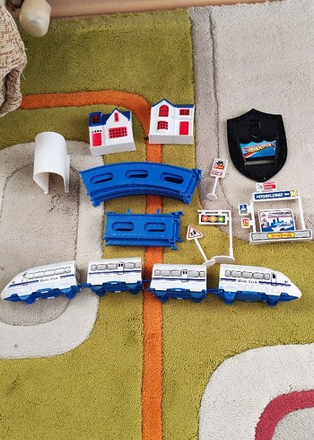 Renkli Hızlı Tren Oyuncak Seti - Görsel 3