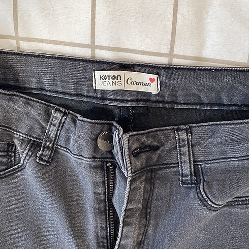 s Beden gri Renk Koton jean