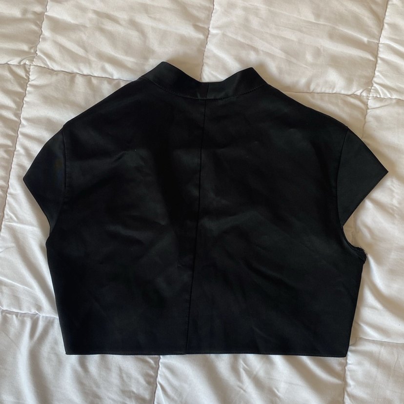 Siyah Saten Bolero - Görsel 2