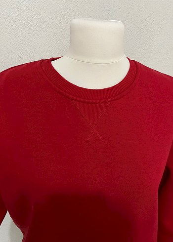 Defacto Kırmızı Basic Sweatshirt