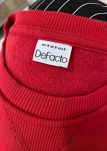 m Beden Kırmızı Basic Sweatshirt