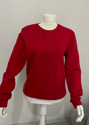 Kırmızı Basic Sweatshirt