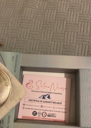 Gri Baskılı Emzirme Göğüs gümüş kapak - Görsel 3