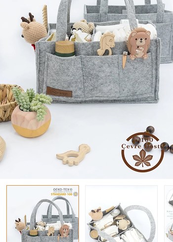 Baskılı Gri Beyaz Emzirme ve Hamile Yastığı - Görsel 4