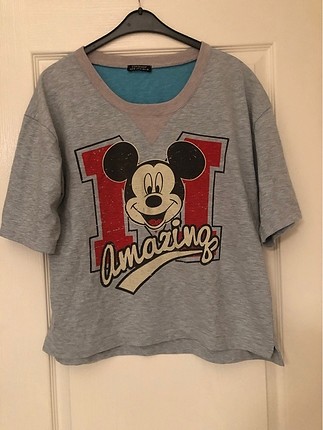 TopShop Mickey Mouse baskılı sweatshirt