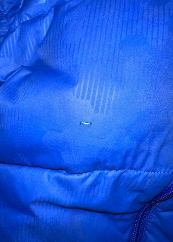 Erkek Çocuk Mavi Fermuarlı Kapüşonlu Mont - Görsel 4