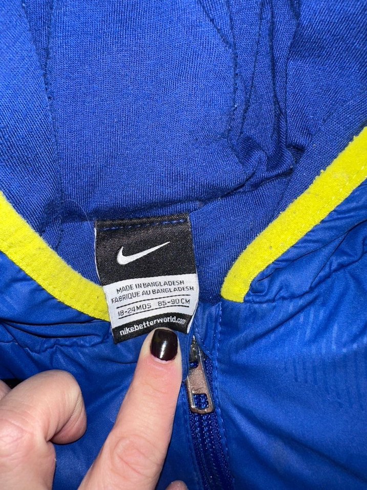 Erkek Çocuk Mavi Fermuarlı Kapüşonlu Mont - Görsel 3