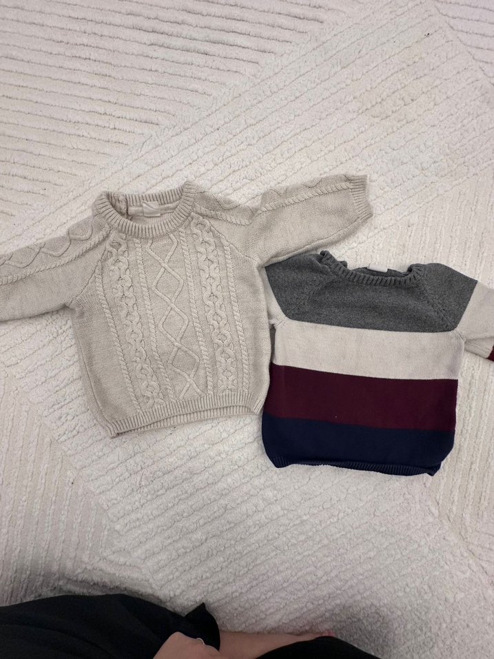 Erkek Çocuk Gri Triko Kazaklar - Görsel 2