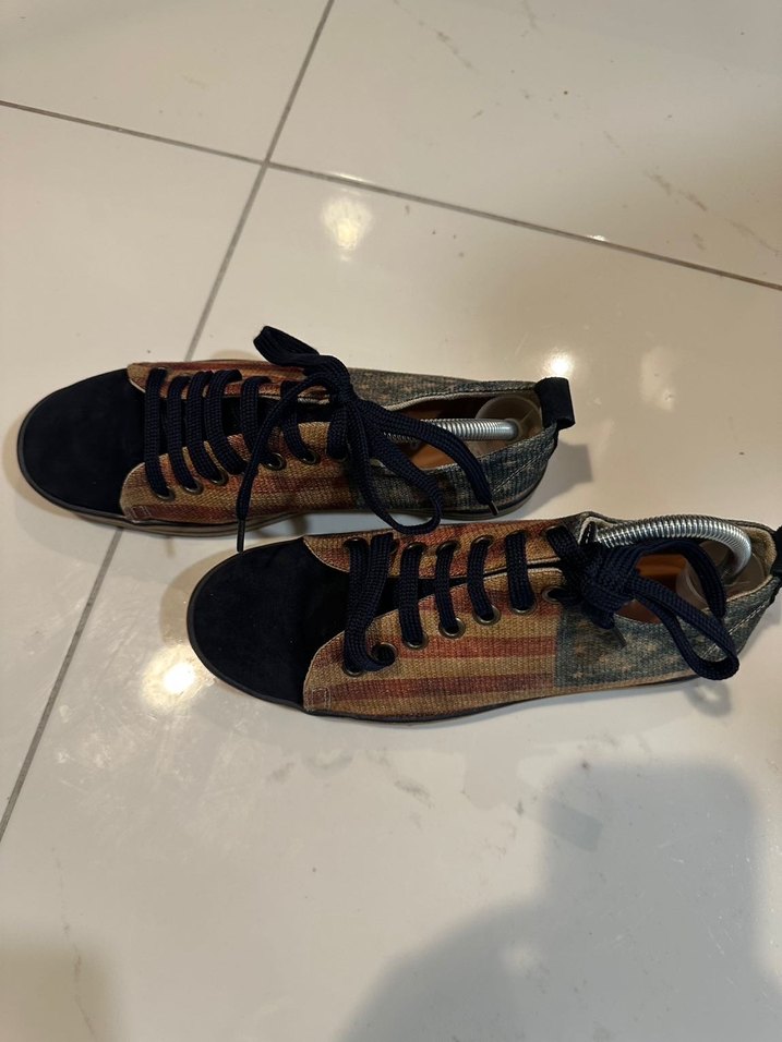 Bağcıklı Süet Sneaker - Görsel 5