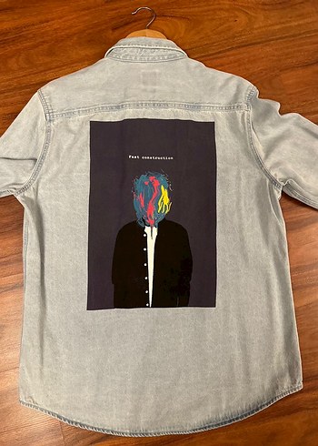 Erkek kot gömlek ceket - Görsel 2