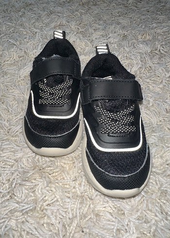 Erkek Çocuk Siyah  Spor Ayakkabı - Görsel 2