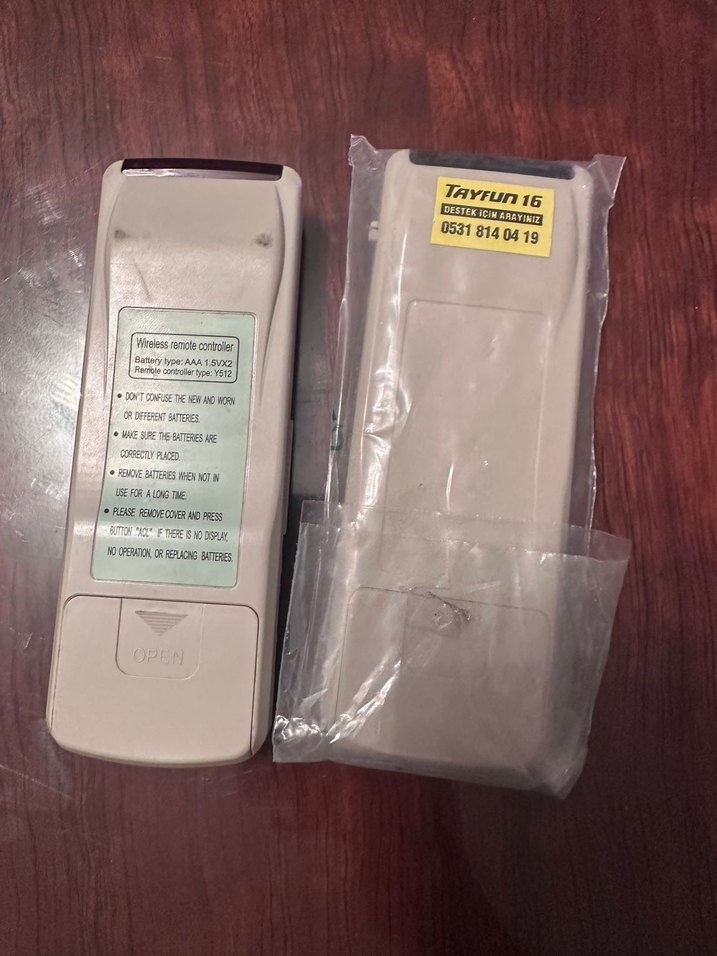 Beyaz Gri Klima Uzaktan Kumandası - Görsel 3