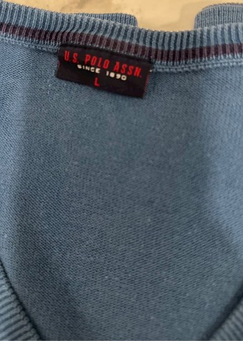 Erkek Lacivert V Yakalı Kısa Kollu Polo Tişört - Görsel 6