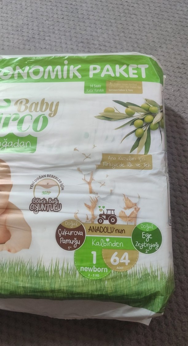 Turco Bebek Bezi Yeni Doğan 64'lü - Görsel 3