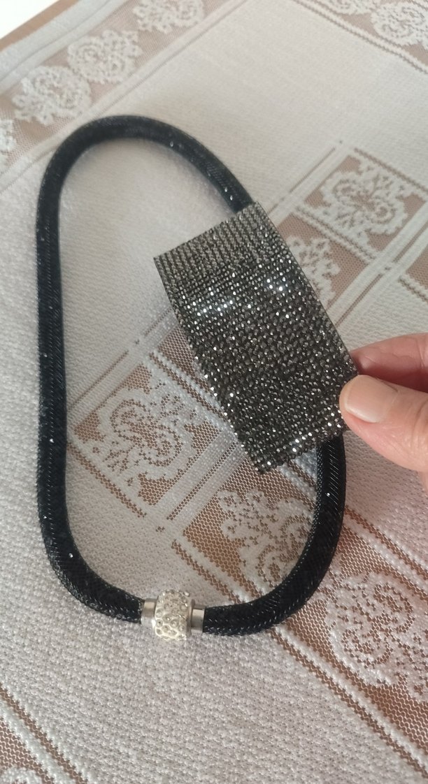 Rock Punk Elastik Bileklik ve kolye - Görsel 3