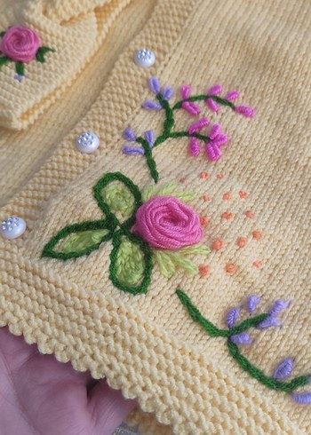 Nakışlı Kız Çocuk yelek - Görsel 5