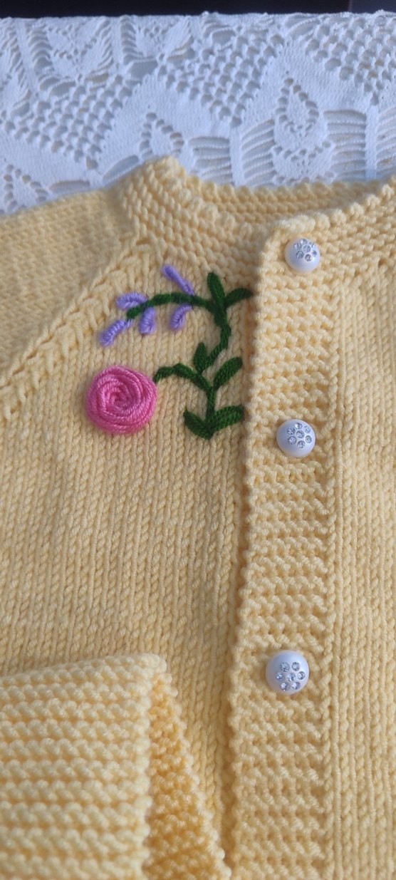 Nakışlı Kız Çocuk yelek - Görsel 4