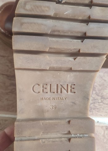 Kahverengi Deri Dolgu Topuklu Kadın Terlik - Görsel 5