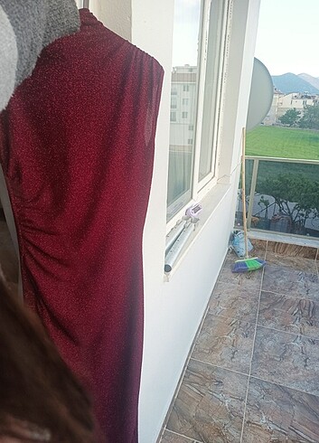 s Beden Simli uzun elbise