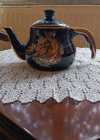 Koyu Mavi Dekoratif Çaydanlık - Görsel 3