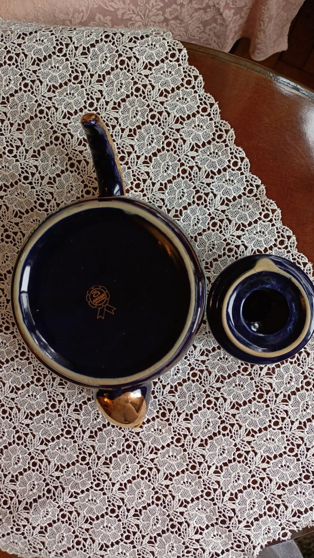 Koyu Mavi Dekoratif Çaydanlık - Görsel 4