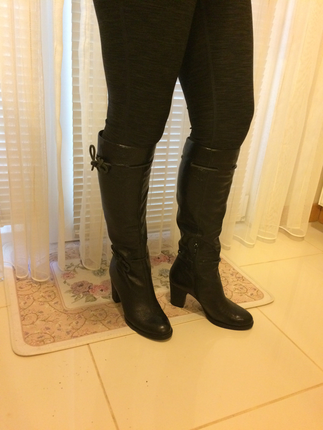 Nine west deri çizme