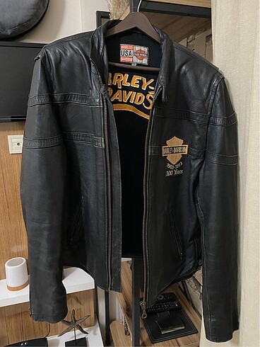 l/xl Beden Harley davidson deri ceket