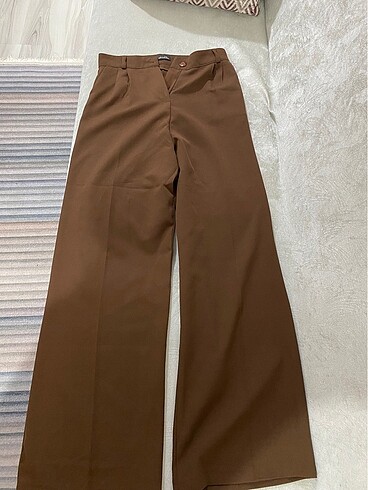 Zara Zara kahverengi kumaş pantolon