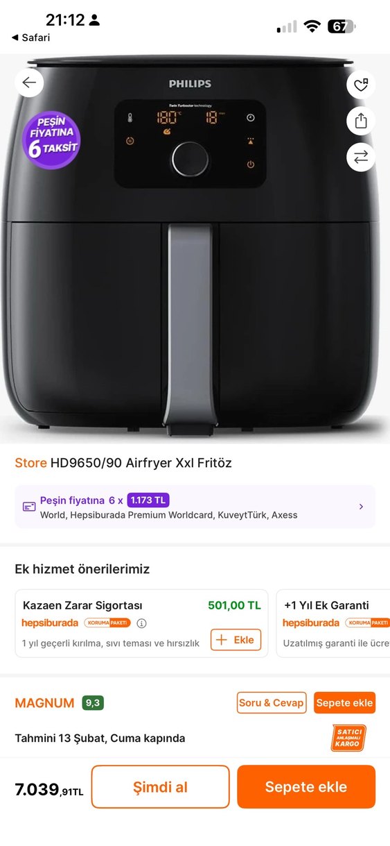 Philips HD9650/90 Airfryer - Görsel 3