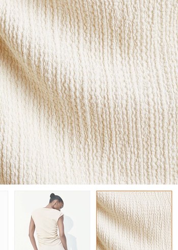 Krem bej  Uzun Elbise - Görsel 3