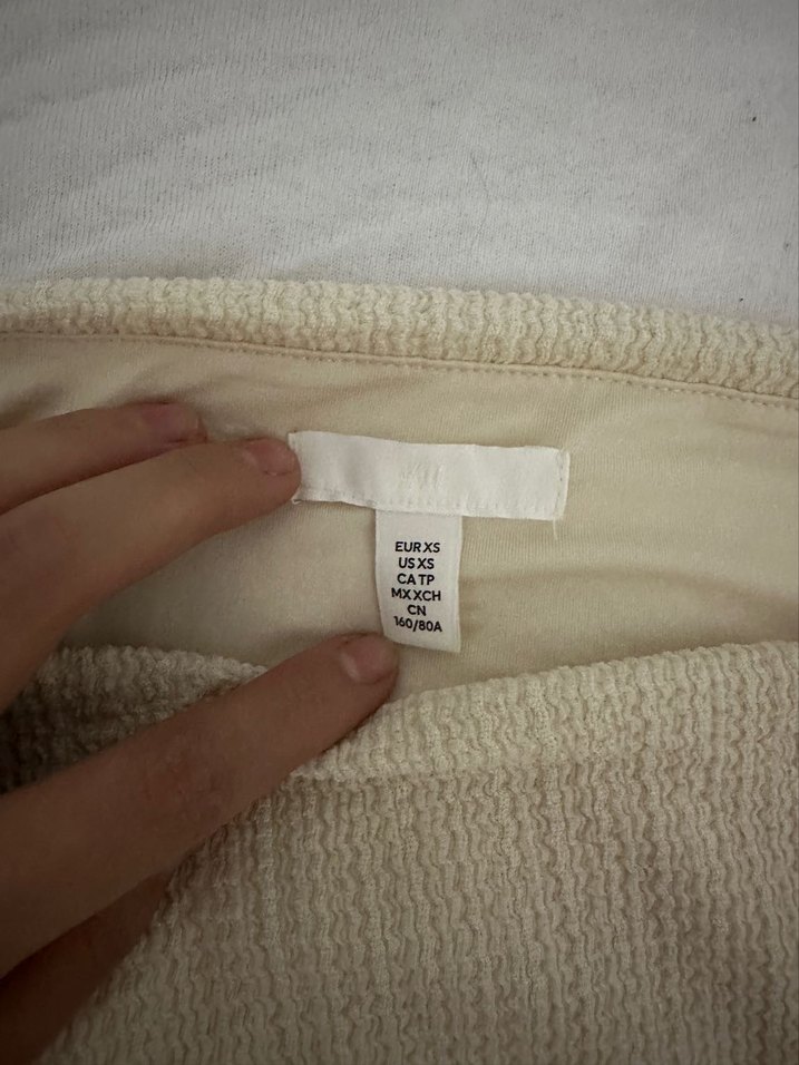 Krem bej  Uzun Elbise - Görsel 5