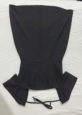 Siyah Midi Elbise - Görsel 3