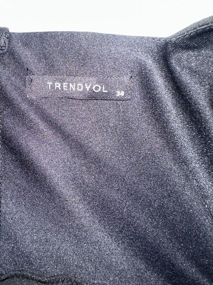 Siyah Midi Elbise - Görsel 2